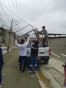 Brigadistas de la Dirección de Inclusión Social rescatan a cuatro menores de edad durante un incendio